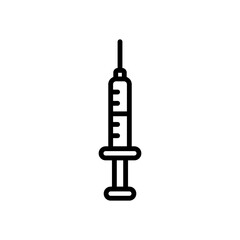 syringe sign symbol vector icon