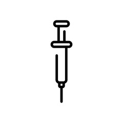 syringe sign symbol vector icon