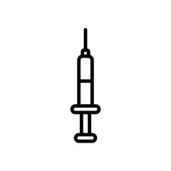 syringe sign symbol vector icon