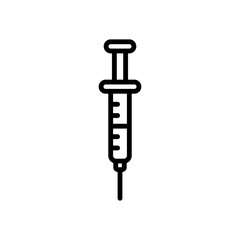 syringe sign symbol vector icon