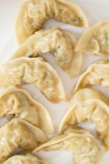 chinese steamed dumplings with meat