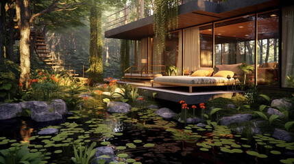 Fototapeta na wymiar design_resort_style_nature_ideas