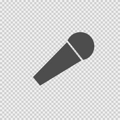 Microphone vector icon eps 10. Simple isolated illustration.