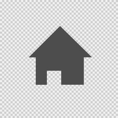 Home vector icon eps 10. House symbol. Simple isolated illustration.
