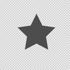Star vector icon eps 10. Simple isolated illustration.
