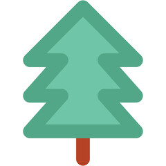 Pine Tree Bold Vector Icon

