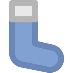 Christmas Stocking Bold Vector Icon

