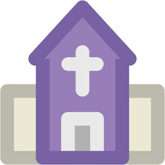 Church Bold Vector Icon

