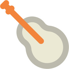 Guitar Bold Vector Icon

