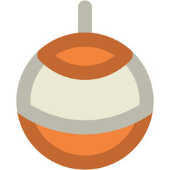 Bauble Bold Vector Icon

