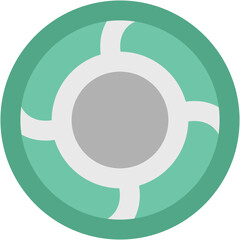 Life ring Bold Vector Icon

