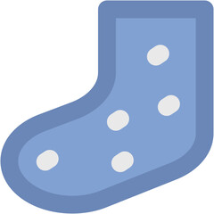 Christmas Stocking Bold Vector Icon

