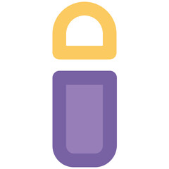 Trendy icon design of lipstick 