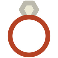 Ring Bold Vector Icon

