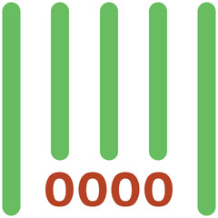Product code, icon of barcode 