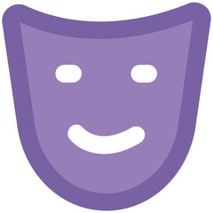 Theater accessory, icon of mask 