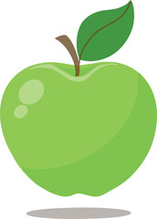 Green apple vector illustration