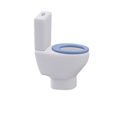 toilet, bathroom 3d illustration