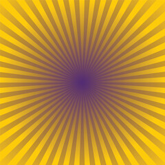 Yellow and Purple Burst Background. Vector Illustration.