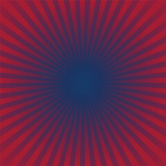 Red and Blue Burst Background. Vector Illustration