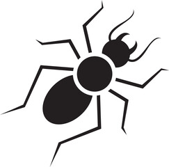 Termite logo icon isolated silhouette