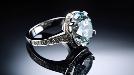 Diamond ring, classic style