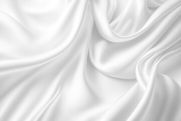 White and grey satin fabric curves wave lines background texture for web design , banner , business concept.