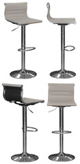 Bar stool. Interior element. Isolated from the background. From different angles