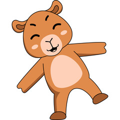 Cute Capybara Baby Illustration