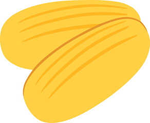 Islamic Food Cookies Flat Hand Drawn Illustration