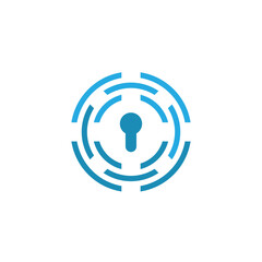 security logo technology for your company, shield logo for security data