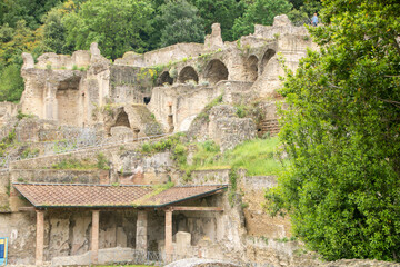 Baths of Baia archaeological site in Campania