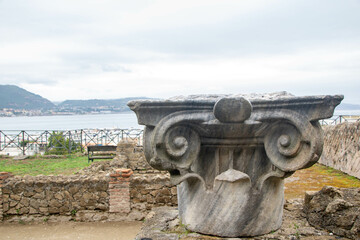 Fototapeta premium Baths of Baia archaeological site in Campania