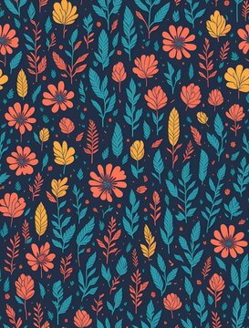 seamless floral pattern © wendy14