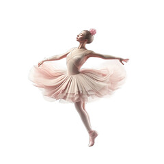 Elegant ballerina with tutu with ballet shoes - Plasticine Illustration 2 - obrazy, fototapety, plakaty