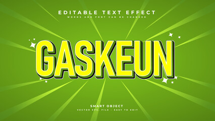 Vector Gaskeun Editable 3D Text Effects Template