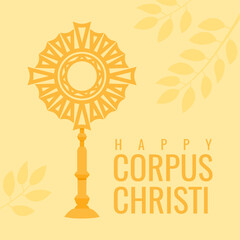happy corpus christi background template - obrazy, fototapety, plakaty