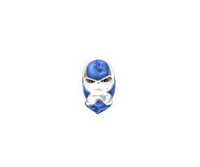 balaclava head vector, full masked head face, casual ultra head vector