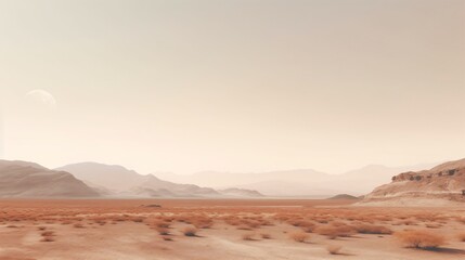 Fototapeta na wymiar Desert landscape. Generative ai.