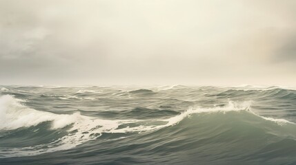 The wide rough sea. Designed using generative ai