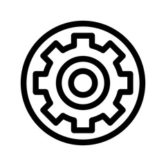Settings Icon Vector Symbol Design Illustration