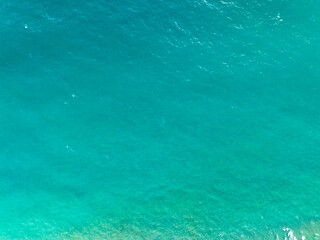 Beautiful sea summer landscape, Waves sea water surface, High quality sea top view, Bird's eye view...