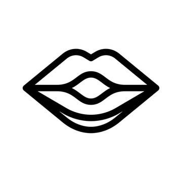 Kiss Icon Vector Symbol Design Illustration