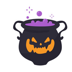 Witch's Poison Cauldron. Scary Devil's Cauldron Halloween Decoration