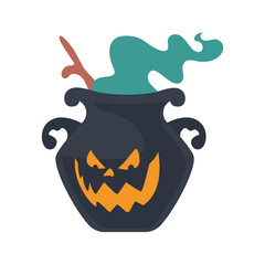 Witch's Poison Cauldron. Scary Devil's Cauldron Halloween Decoration