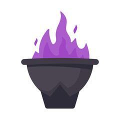 Witch's Poison Cauldron. Scary Devil's Cauldron Halloween Decoration