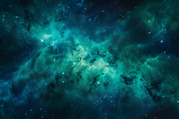 Fototapeta na wymiar Space background with realistic nebula and shining stars. Cosmos with stardust and milky way. Magic color galaxy. Infinite universe and starry night. AI illustration. For science fiction, wallpaper.
