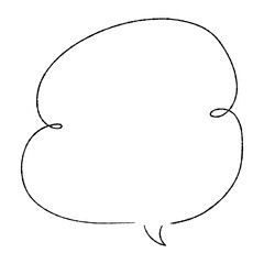 Fototapeta premium ペンの手書きフキダシ