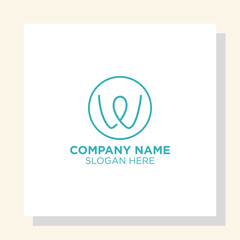 letter w and e logo design template, alphabet logo vector, elegant logo