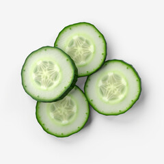 cucumber fresh vegetable isolated image on white background